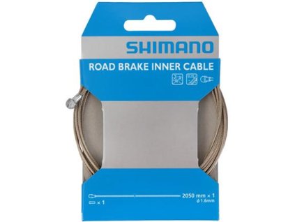 Brzdové lanko SHIMANO silniční nerez ocel, 1,6mm x 2050mm (Y80098330)