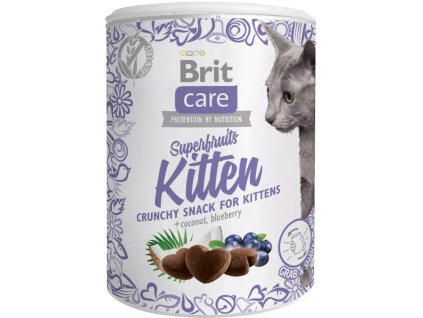 Brit Care Cat Snack Superfruits Kitten 100g pamlsky pro koťata (8595602521425)