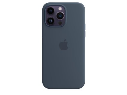 Apple iPhone silikonový kryt s MagSafe na iPhone 14 Pro Max, bouřkově modrý (mptq3zm/a)