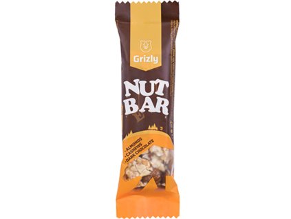 GRIZLY Ořechová tyčinka Nut bar polomáčená 40 g (8595678414812)