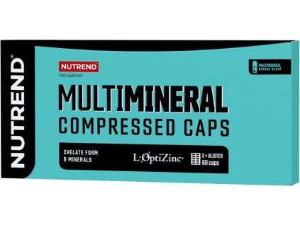 Nutrend MULTIMINERAL COMPRESSED CAPS, 60 kapslí (VR-072-60-XX)