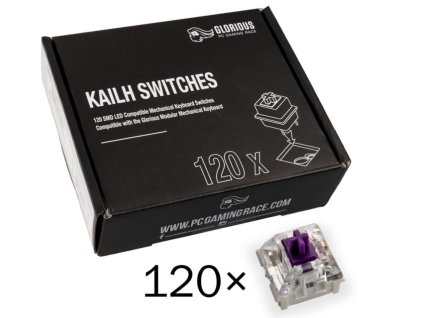 Glorious Kailh Pro Purple Switches, 120 ks (KAI-PURPLE)