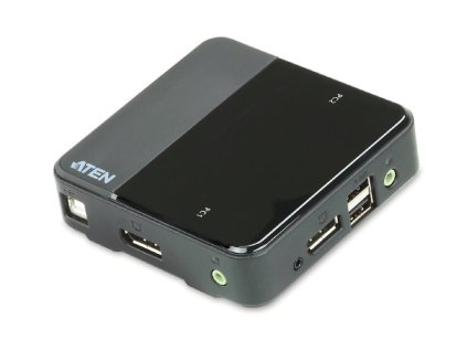 ATEN 2-port DisplayPort KVM USB, audio, včetně kabelů (CS-782DP)
