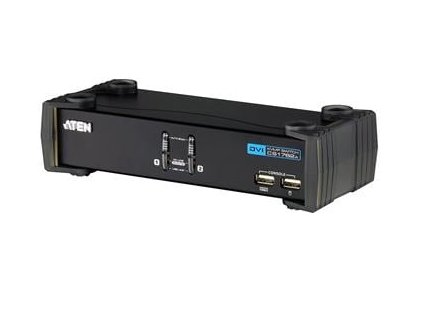 ATEN 2-port DVI KVMP USB, usb hub, audio, 1.2m kabely (CS-1762A)