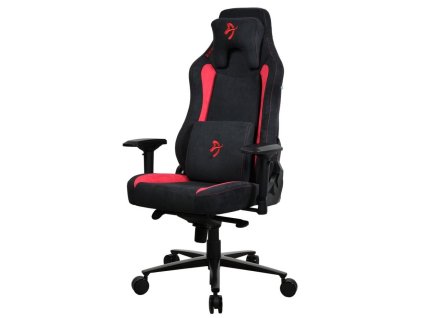 AROZZI herní židle VERNAZZA Supersoft Red/ látkový povrch/ černočervená (VERNAZZA-SPSF-RED)