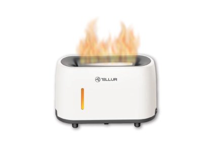 Tellur flame aroma difuzér, 240 ml, LED, bílá (TLL441121)