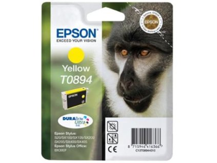 Epson T0894 Yellow 3,5ml pro Stylus S20/SX100/SX200/SX400 - originální (C13T08944011)