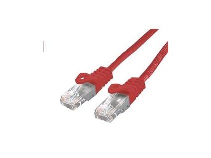 Kabel C-TECH patch cord Cat6, UTP, červený, 2m (CB-PP6-2R)