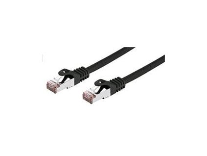 C-TECH patch cord Cat6, FTP, černý, 0,25m (CB-PP6F-025BK)