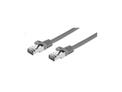 Kabel C-TECH patch cord Cat7, S/FTP, šedý, 15m (CB-PP7-15)