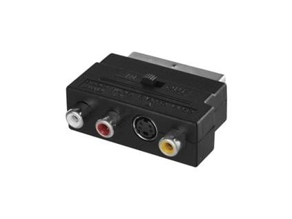 Redukce SCART na 3x CINCH + SVHS adaptér (K9304)
