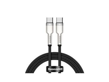 Baseusnabíjecí/datový kabel USB-C samec na USB-C samec 100W 1m, černá (CATJK-C01)