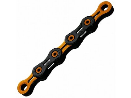 Řetěz KMC DLC SL 11 oranžovo/černý v krabičce - 118 článků (23901)