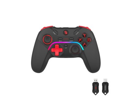 A4tech Bloody GPW70, gamepad, RGB, Dual mode 2,4G+USB, černý (GPW70-BK)