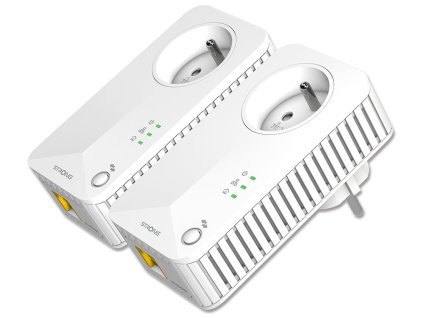 Strong sada 2x adaptérů Powerline 600 DUO FR/ Powerline 600 Mbit/s/ 1x LAN/ bílý (POWERL600DUOFR)