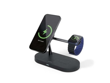 Spello 3in1 magnetický dobíjecí stojánek (Magsafe) - černý (9915101300221)
