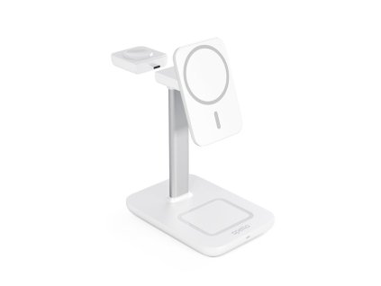 Spello 3in1 magnetický dobíjecí stojánek (MagSafe) - bílý (9915101100170)
