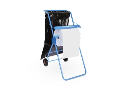Držák papírových utěrek v roli s úchytem pytle na odpad KIMBERLY CLARK, pojízdný (6155)