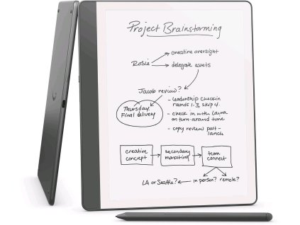 Amazon Kindle Scribe 2024 (16 GB), Premium Pen, tungsten, BEZ REKLAM (EBKAM1191)