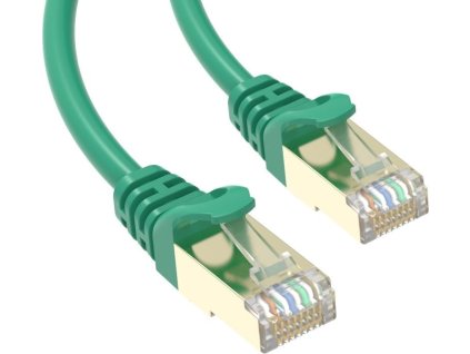 Conexpro slim patch kabel STP, CAT6A, 3m, zelený (PC6AFS-3G)