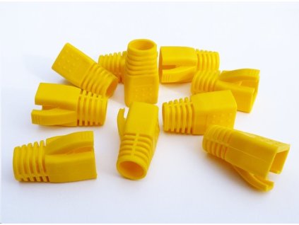 DATACOM Návlek pro plug RJ45 (CAT6A,CAT7) žlutý (10ks) (4396)
