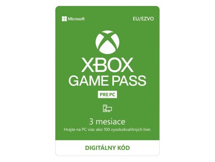 Microsoft Xbox PC Game Pass - 3 měsíce (EU) (EP2-28157)