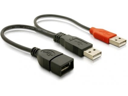 Delock Napájecí kabel USB A samice z 2xUSB A samec (65306)