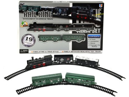Teddies vlak s kolejemi Rail King (797852,00)