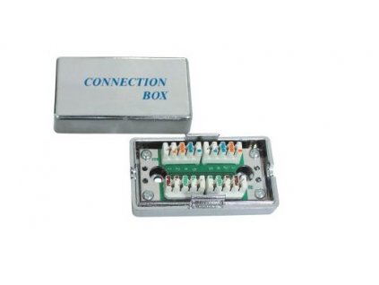 Propojovací box pro kabely Cat.5e, narážecí, stíněný (srjbox)