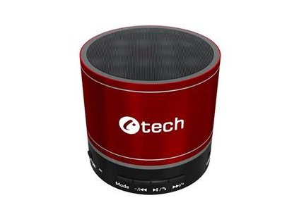 C-TECH SPK-08R, bluetooth, červený (SPK-08R)