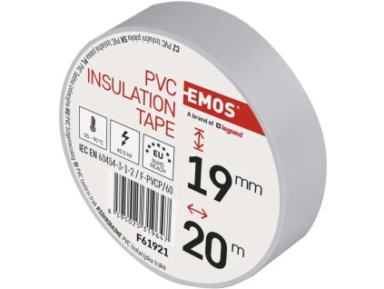Izolační páska PVC 19mm / 20m bílá (F61921)
