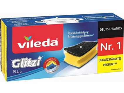 Vileda 138203 Pěnová houbička na nádobí Glitzi Plus 3 ks (42004833)