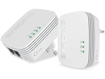Strong sada 2x adaptérů Powerline WF 600 DUO MINI, bílá (POWERLWF600DUOMINI)