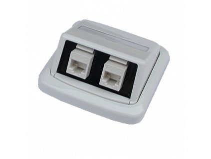 ABB Tango Datová zásuvka UTP CAT5E 2xRJ45 WHkey bílá
