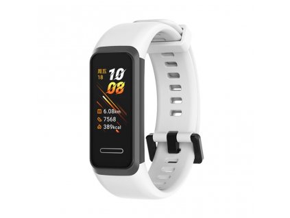 Handodo silikonový řemínek pro Huawei Band 4 White - bílý