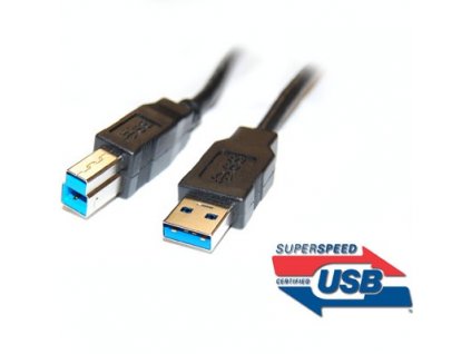 Kabel USB 3.0 Super-speed 5Gbps A-B  9pin 1m