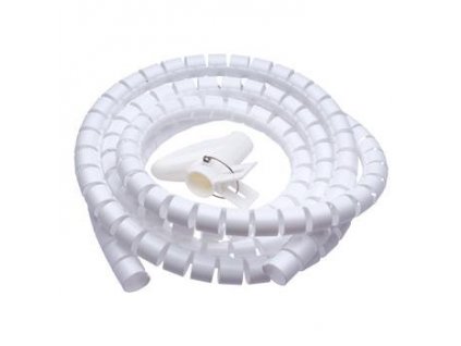 Connect IT CI-679 - Pás na svazování kabelů, trubice, délka 2.50m a šířka 20mm, bílá barva