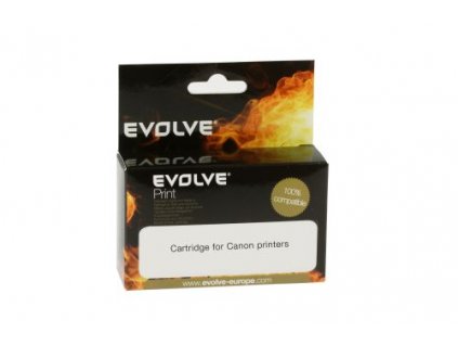 EVOLVEO inkoustová náplň CLI-521BK pro Canon - černá (black) / 10,5 ml (s čipem)