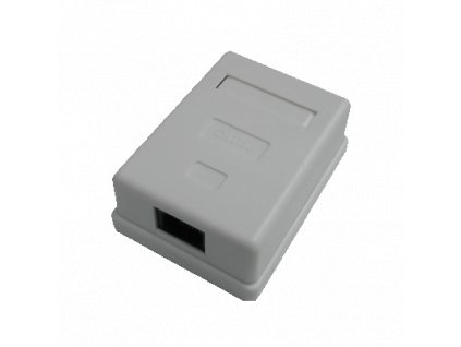 Datová zásuvka UTP CAT5E 1xRJ45 na omítku bílá (2311)