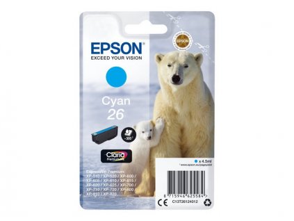 Epson T2612 azurová - originál (C13T26124012)