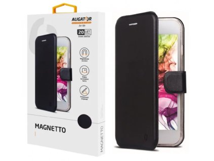 aligator magnetto flipove pouzdro pro xiaomi redmi note 8 pro black ien342921