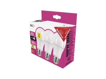 led zarovka classic a60 10 7w e27 tepla bila 3ks ig431362