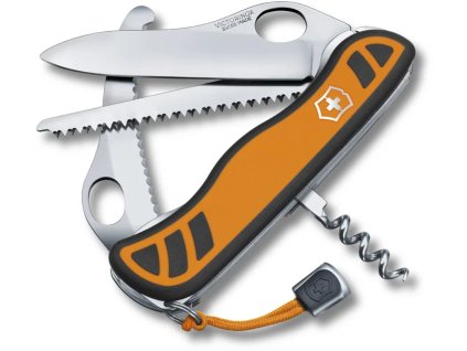 victorinox lovecky nuz 111 mm hunter xtm grip orange black ien477678