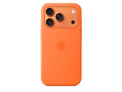 apple iphone 17 pro silicone case with magsafe orange ien563243