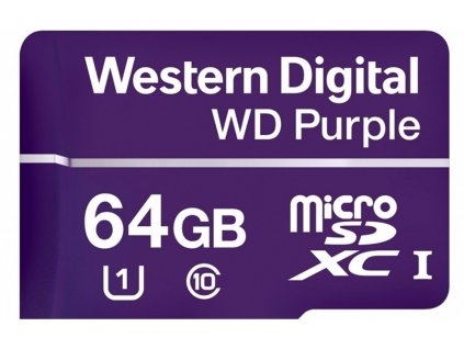 WD Purple micro SDHC 64GB UHS-I Class 10, U1