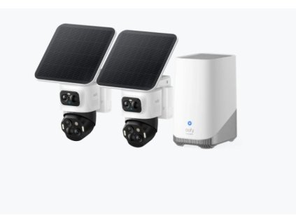 venkovni kamera se solarnim nabijenim anker eufy s4 sada 2ks jednotka homebase3 4k bila ien569864