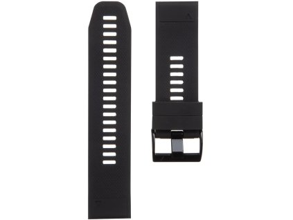 tactical silikonovy reminek pro garmin fenix 5x 6x 7x quickfit 26mm black cerny ien361003