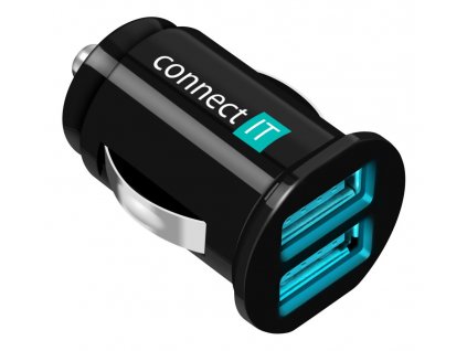 Connect IT InCarz CI-176 USB auto adaptér 2xUSB 2.1A a 1A