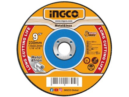 ingco mcd162301 kotouc rezny na kov 230 x 1 6 x 22 2 mm ien534813
