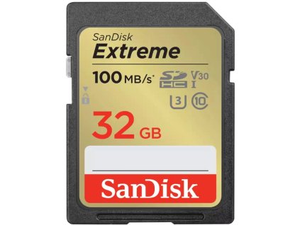 sandisk extreme sdhc 32gb 100mb s uhs i u3 class 10 ien444122